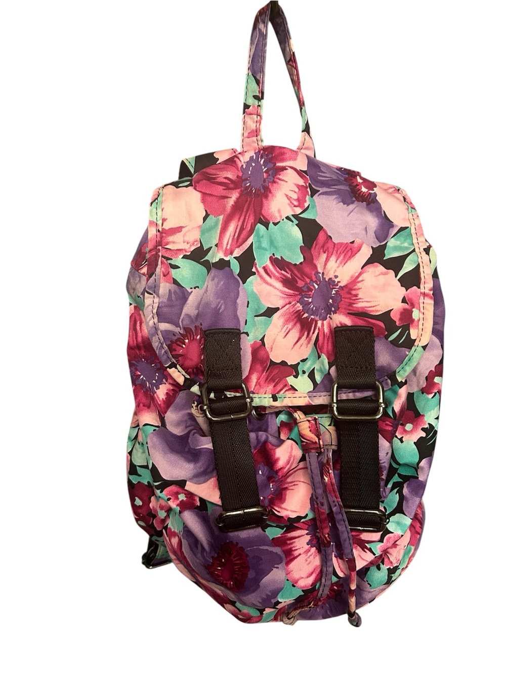Vintage Deena & Ozzy Floral Backpack Purse Mini Y2K Boho
